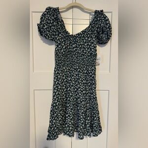 Altar'd State Green Floral Mini Dress